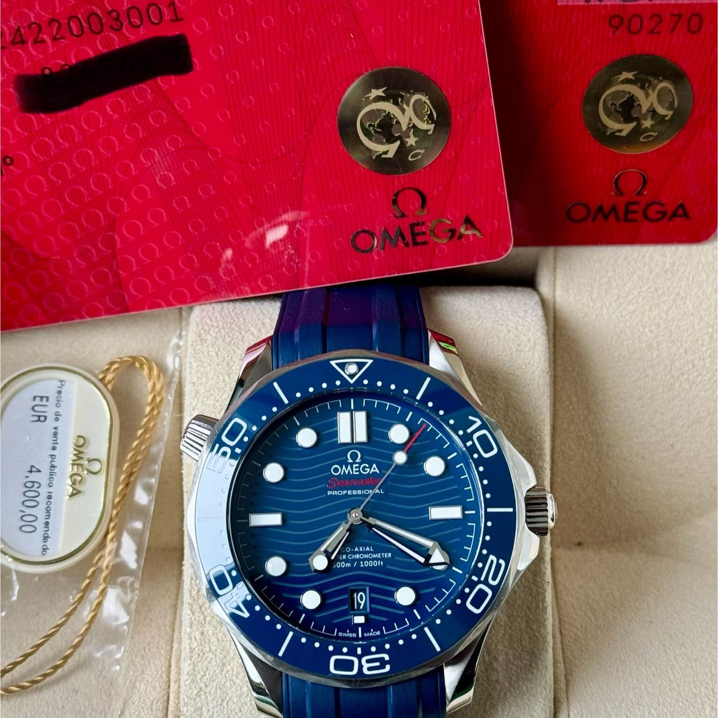 Omega Seamaster Diver 300 M 210.32.42.20.03.001 (2020) - Blauw wijzerplaat 42mm Staal (7/7)