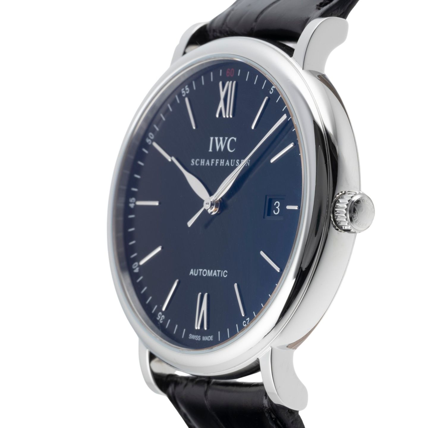 IWC Portofino Automatic IW356502 (Onbekend (willekeurig serienummer)) - Zwart wijzerplaat 40mm Staal (6/8)