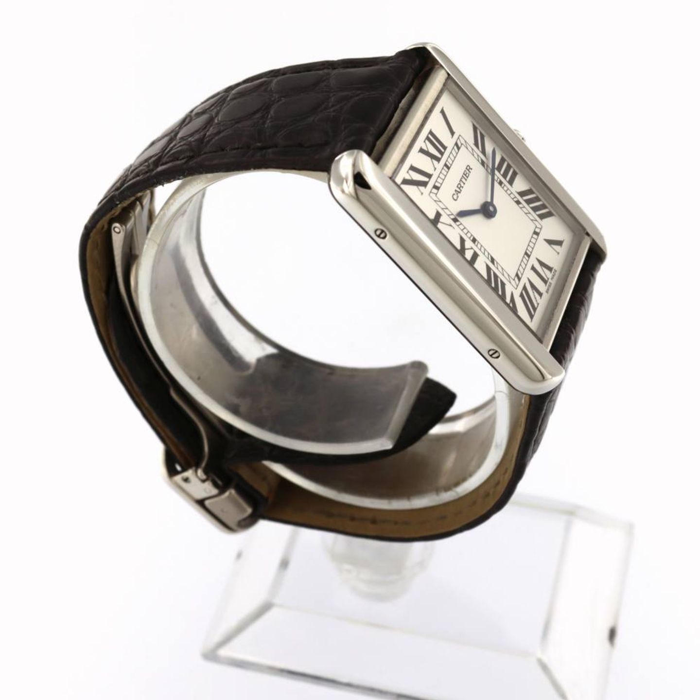 Cartier Tank Solo W5200005 (2016) - Wit wijzerplaat 24mm Staal (3/6)