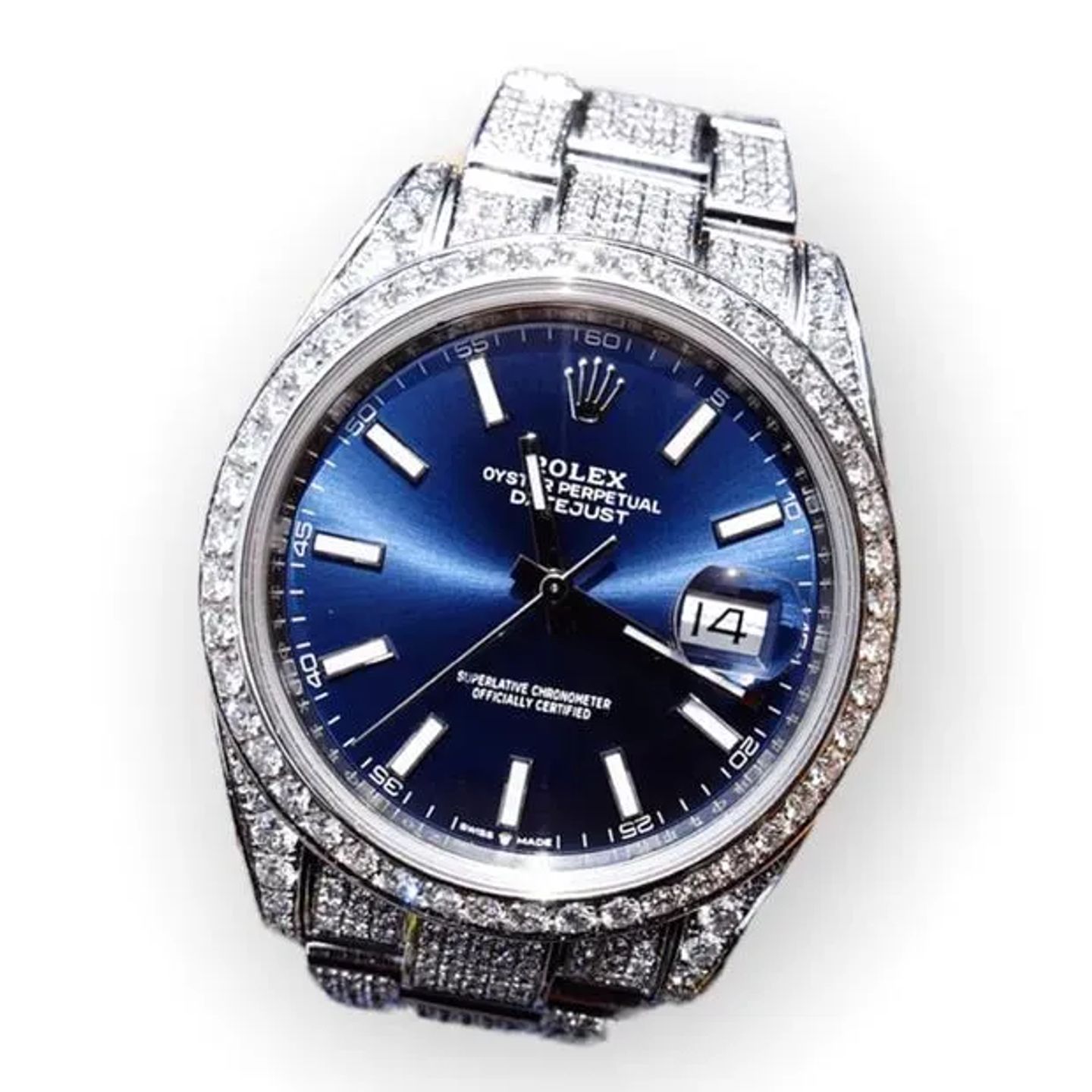 Rolex Datejust 41 126300 (2023) - Blue dial 41 mm Steel case (5/6)