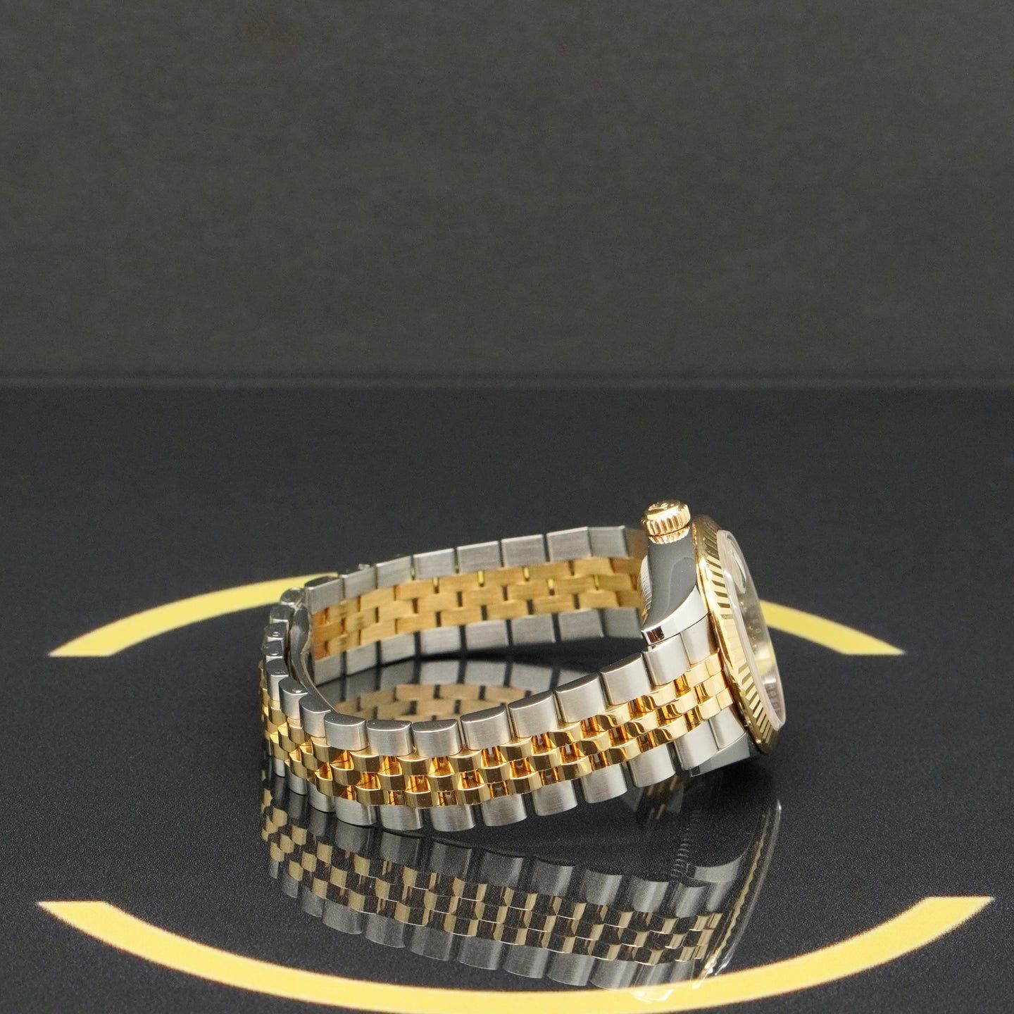 Rolex Lady-Datejust 279173 (2018) - Champagne dial 28 mm Gold/Steel case (6/7)