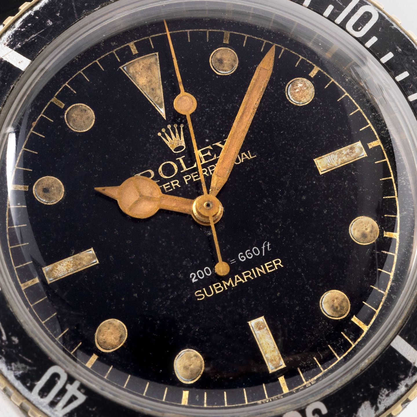 Rolex Submariner No Date 6538 (1958) - Black dial 37 mm Steel case (5/8)