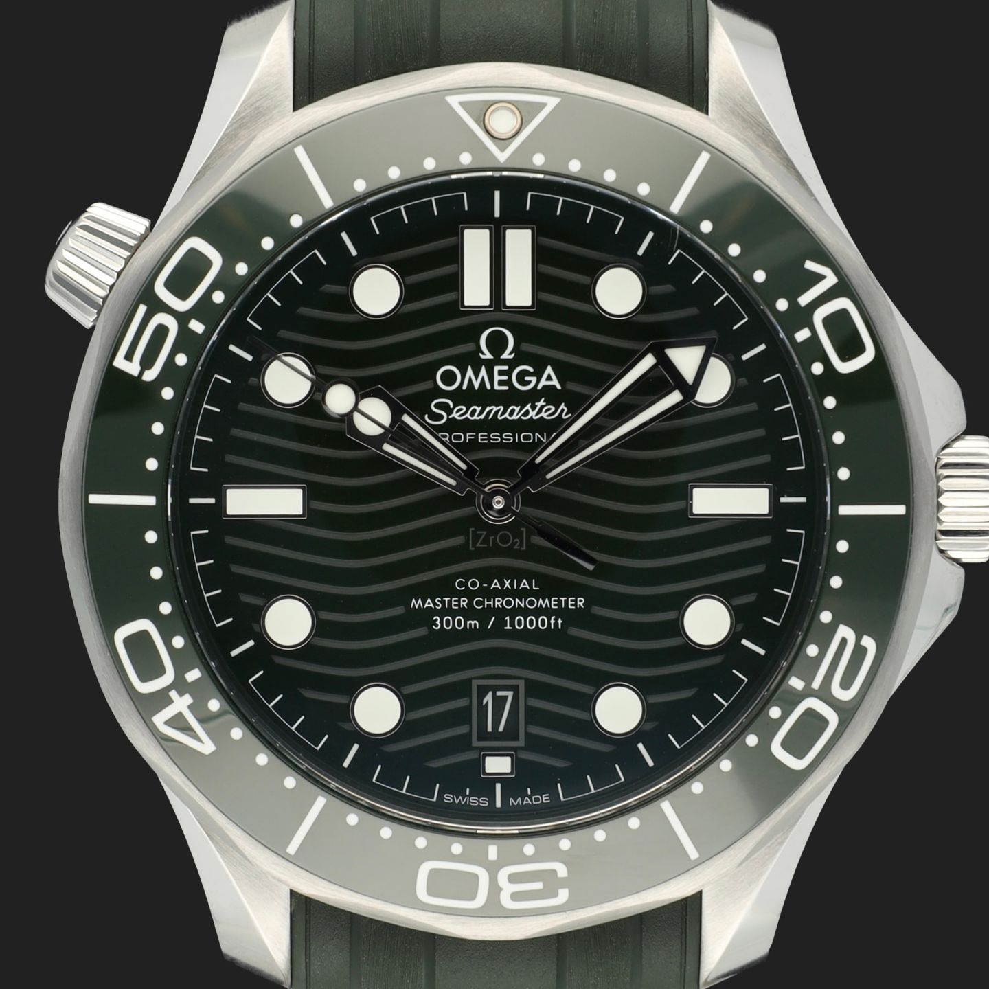 Omega Seamaster Diver 300 M 210.32.42.20.10.001 (2023) - Groen wijzerplaat 42mm Staal (2/8)