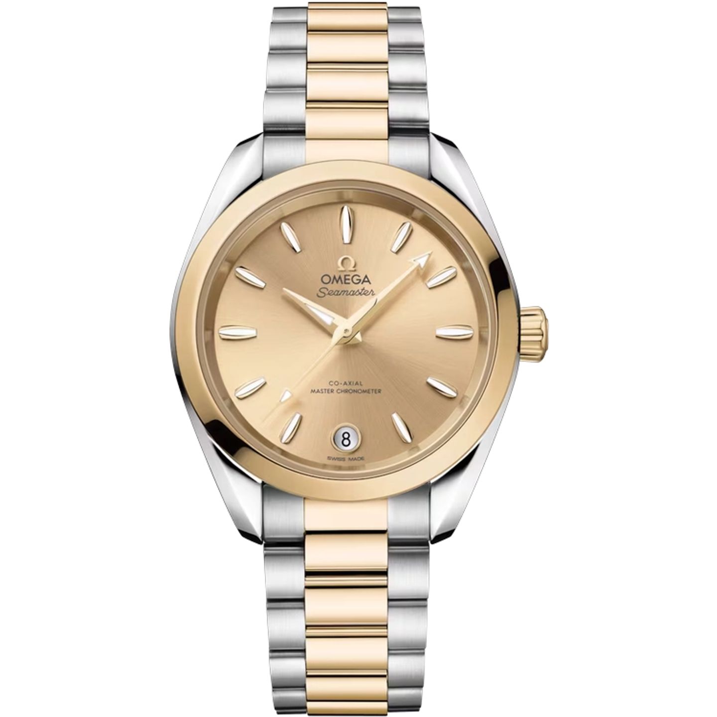 Omega Seamaster Aqua Terra 220.20.34.20.08.001 (2025) - Yellow dial 34 mm Gold/Steel case (1/1)