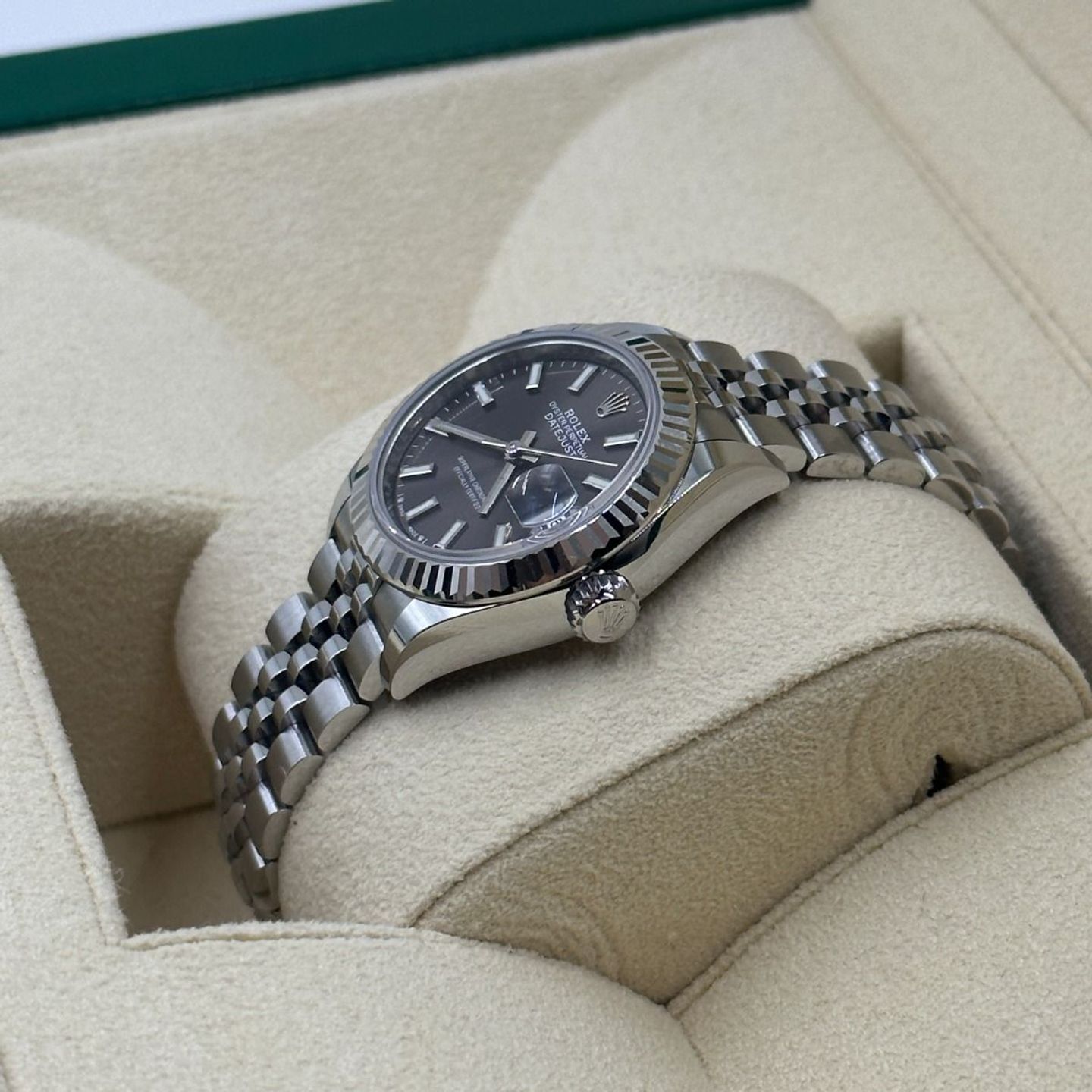 Rolex Lady-Datejust 279174 (2024) - Grijs wijzerplaat 28mm Staal (6/8)