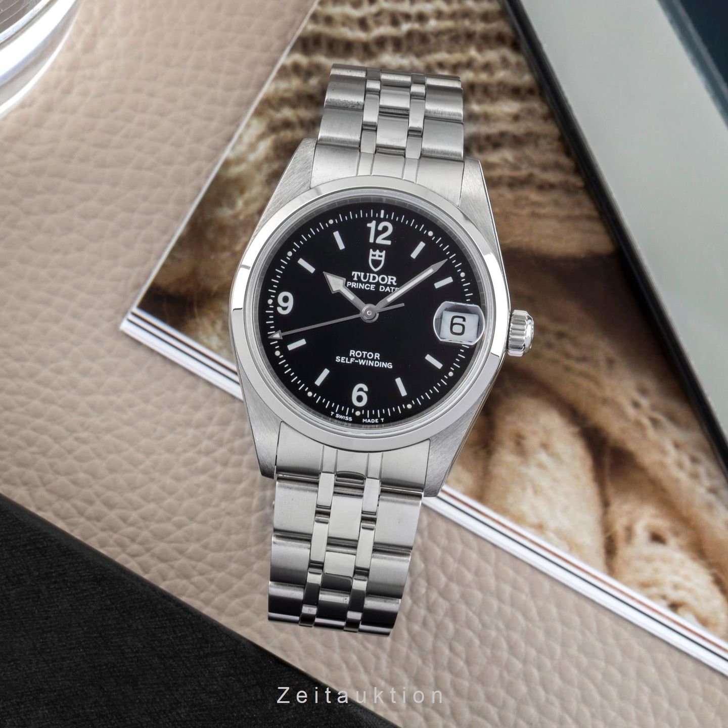 Tudor Prince Date 72000 (1998) - Black dial 32 mm Steel case (3/8)