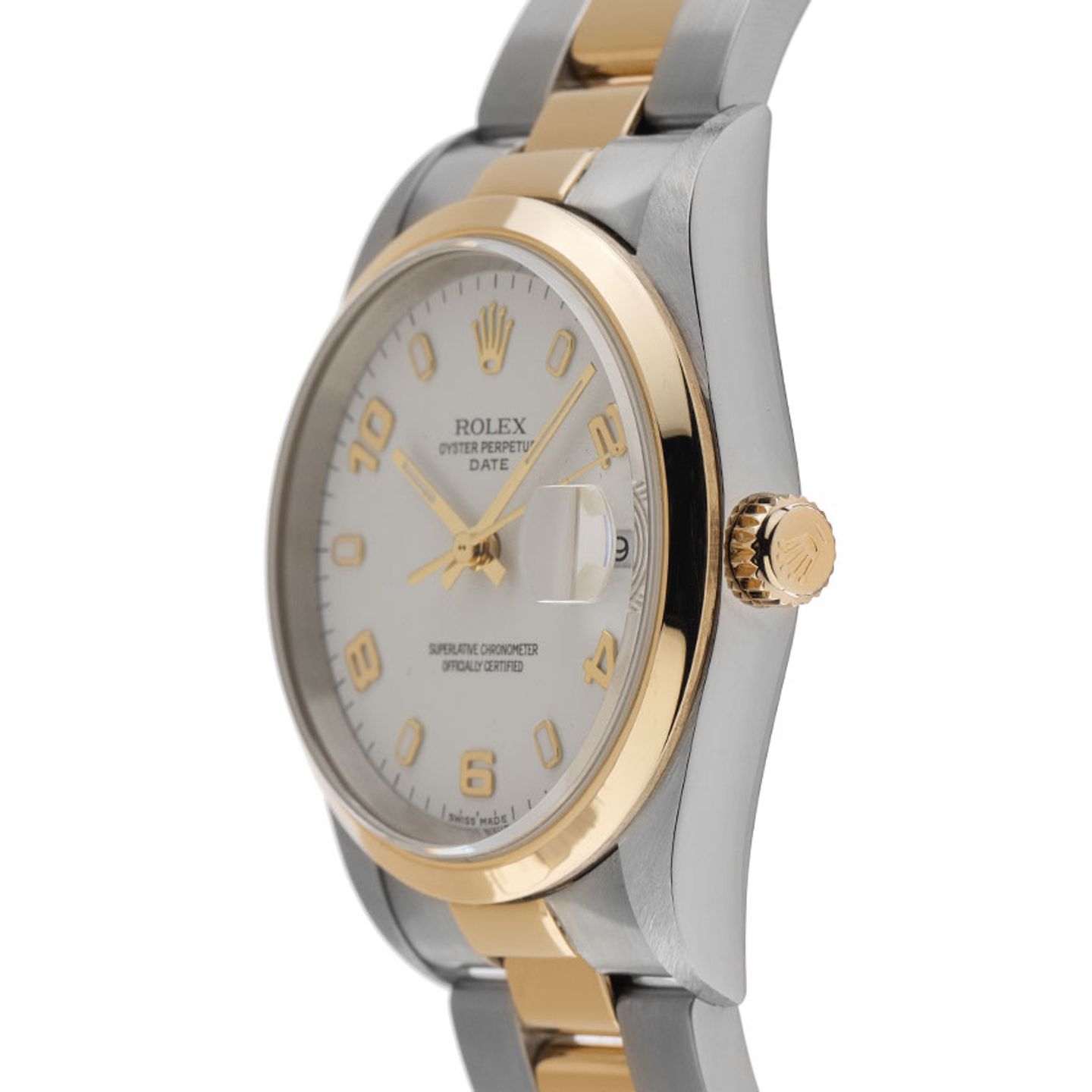 Rolex Oyster Perpetual Date 15203 (2000) - 34 mm Gold/Steel case (4/8)