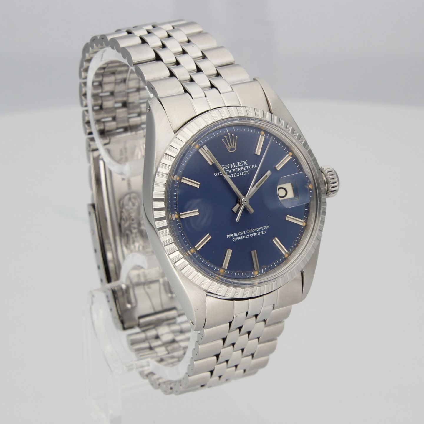 Rolex Datejust 1603 (1969) - Blue dial 36 mm Steel case (4/8)