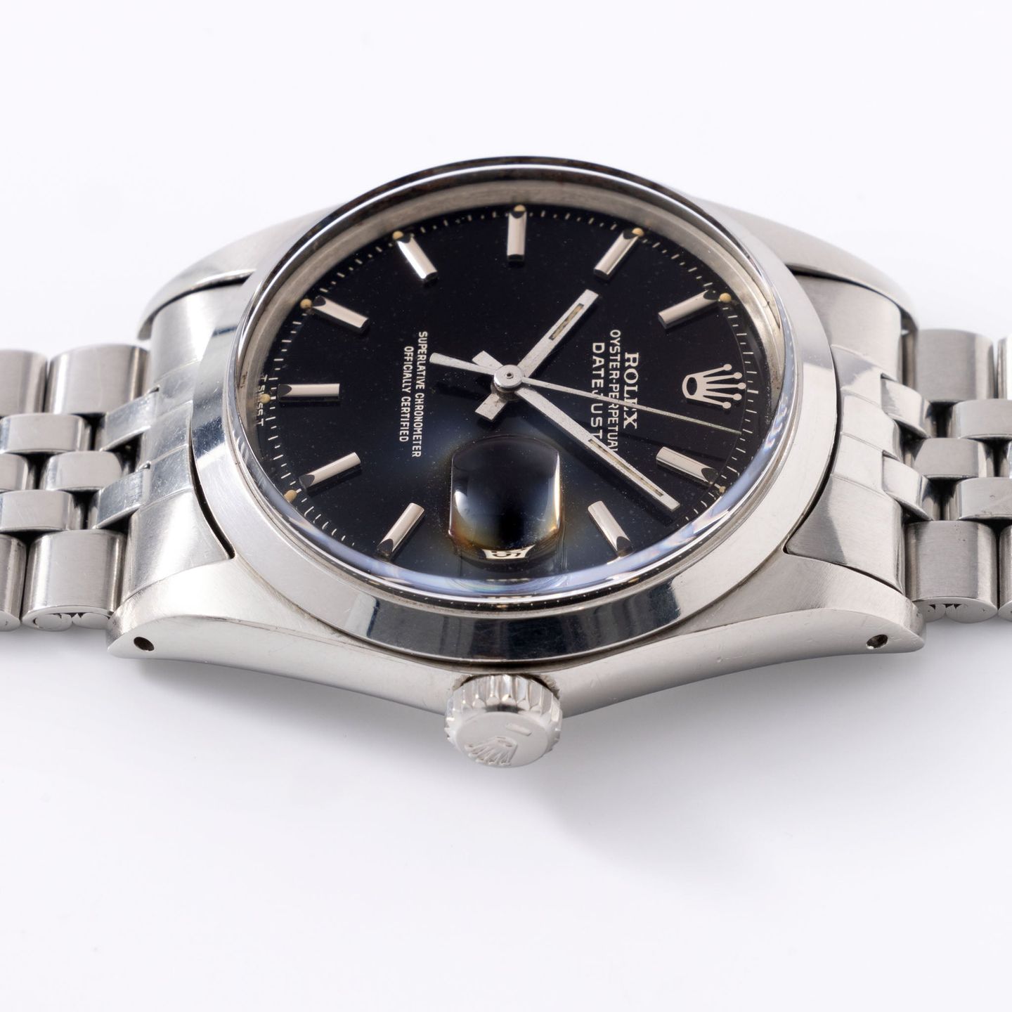 Rolex Datejust 1600 (1968) - Black dial 36 mm Steel case (7/8)