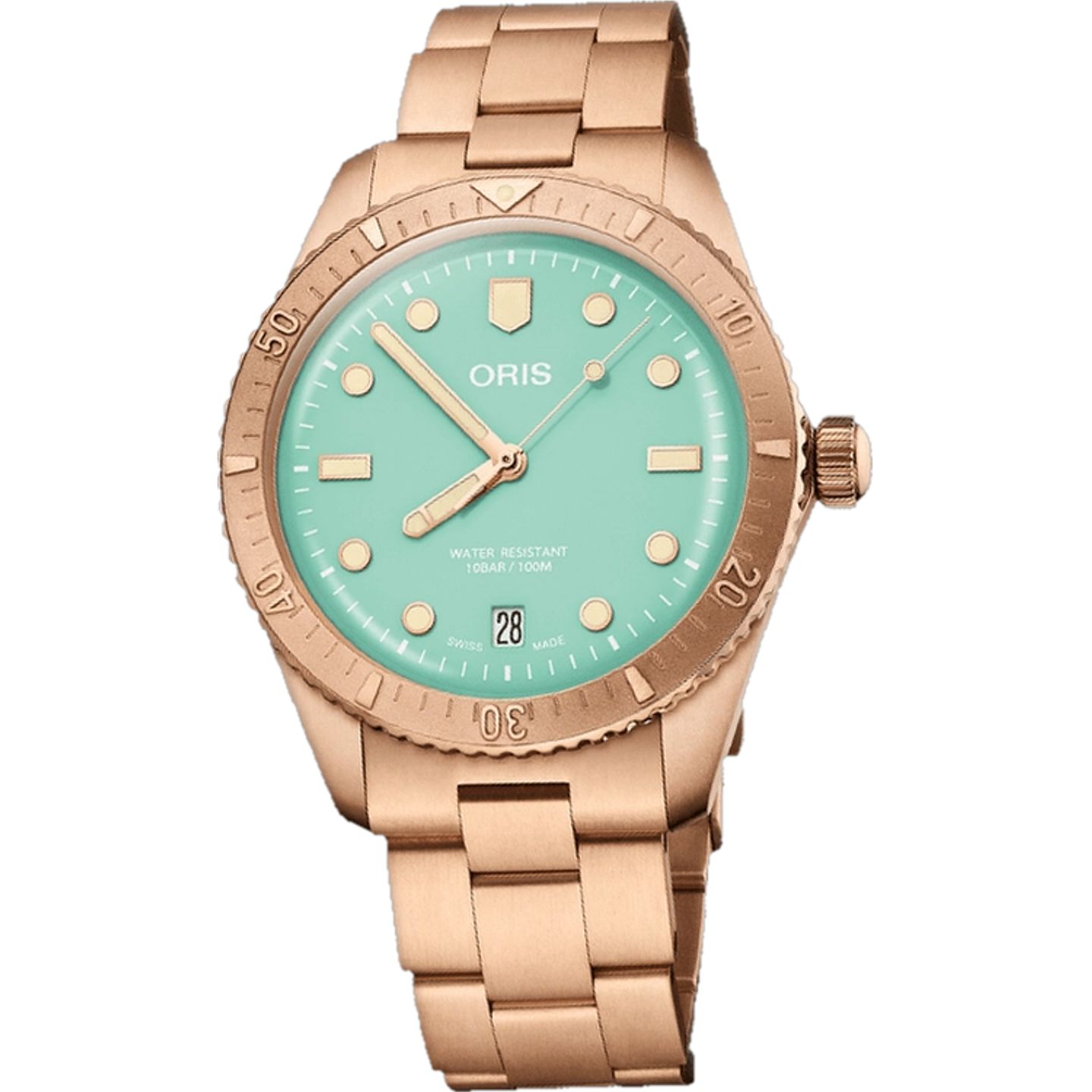 Oris Divers Sixty Five 01 733 7771 3157-07 8 19 15 (2026) - Green dial 38 mm Bronze case (1/1)