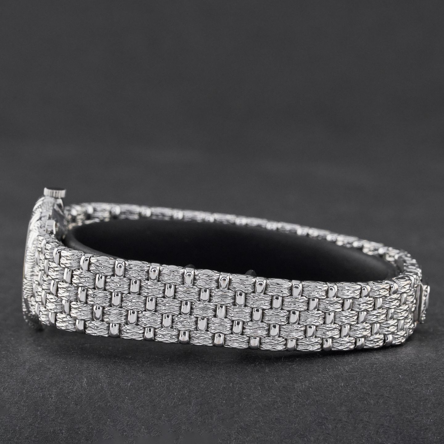 Piaget Vintage 4152D23 (Unknown (random serial)) - Diamond dial 21 mm White Gold case (5/8)