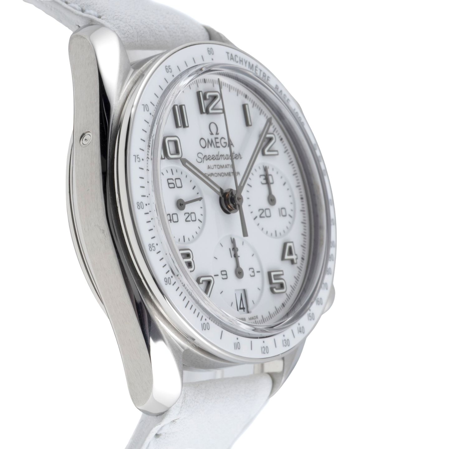 Omega Speedmaster Date 324.33.38.40.04.001 (2015) - White dial 38 mm Steel case (7/8)