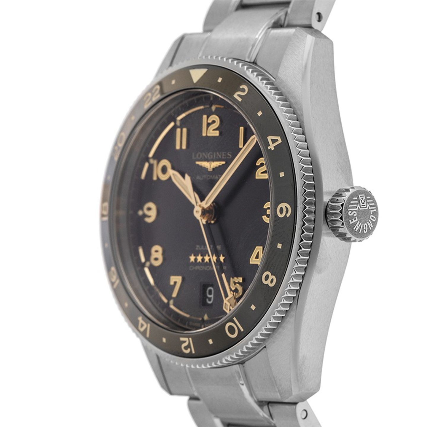 Longines Spirit L3.802.4.63.6 (2026) - Black dial 39 mm Steel case (4/7)