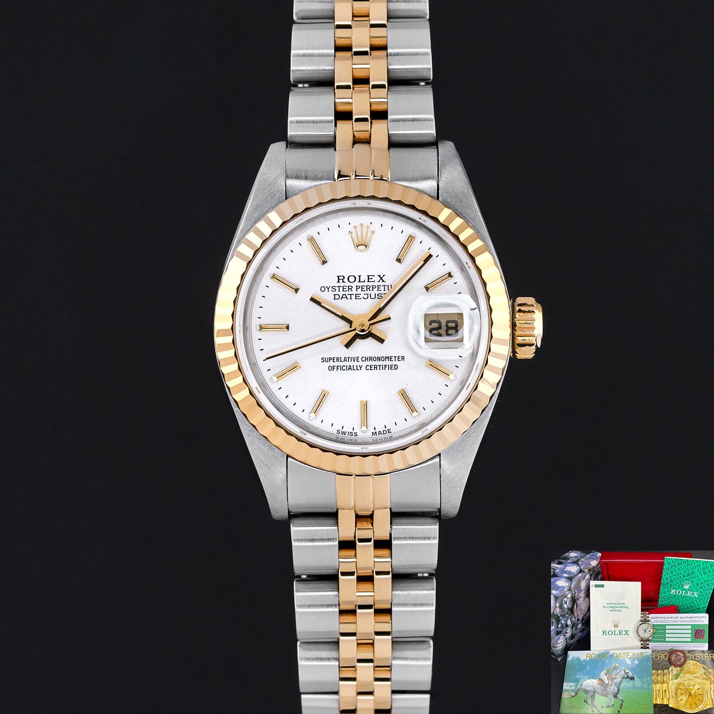 Rolex Lady-Datejust 79173 (1999) - 26mm Goud/Staal (1/8)