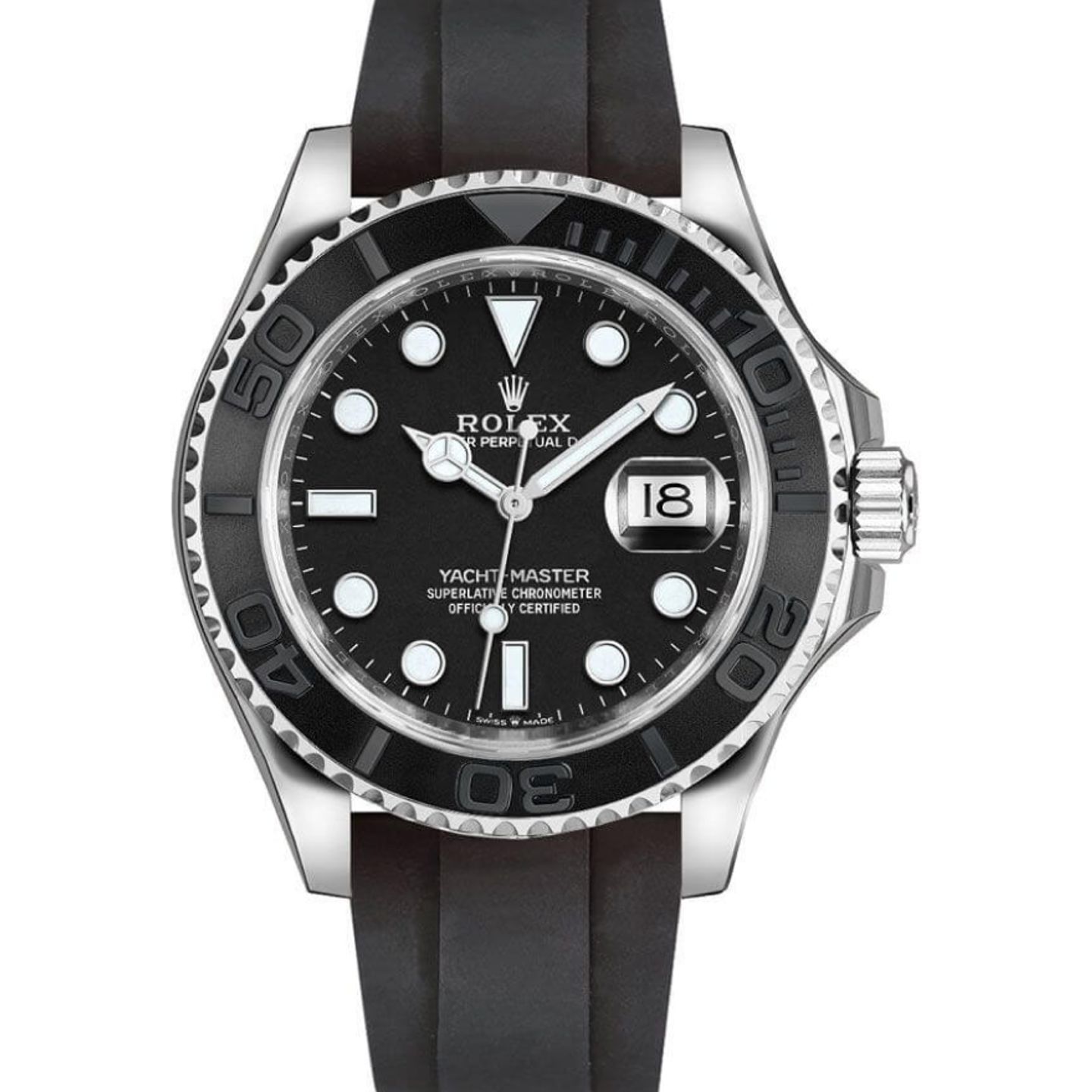 Rolex Yacht-Master 42 226659 (2024) - Zwart wijzerplaat 42mm Witgoud (1/8)