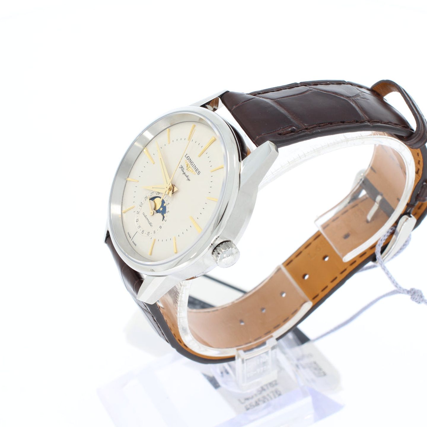 Longines Flagship Heritage L4.815.4.78.2 (2025) - Zilver wijzerplaat 39mm Staal (2/4)