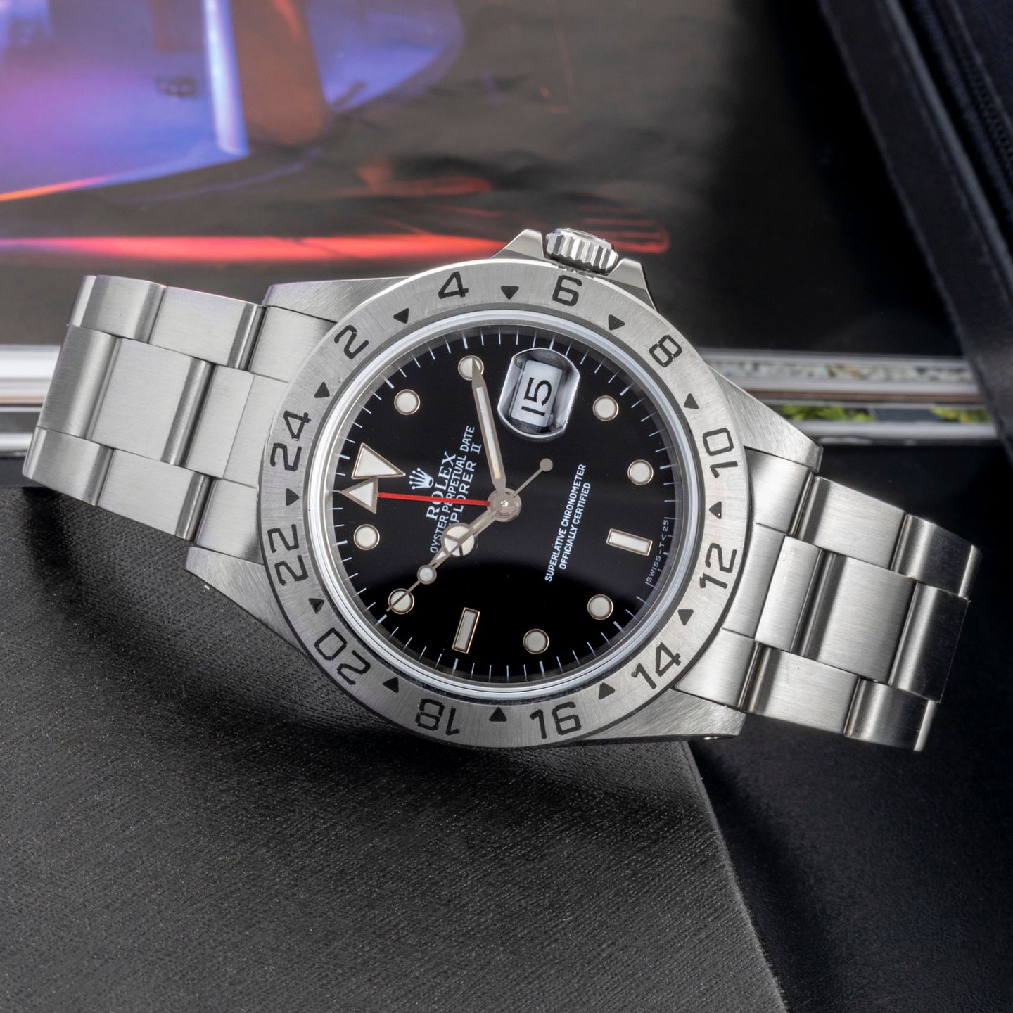 Rolex Explorer II 16570 (1997) - 40mm Staal (2/8)
