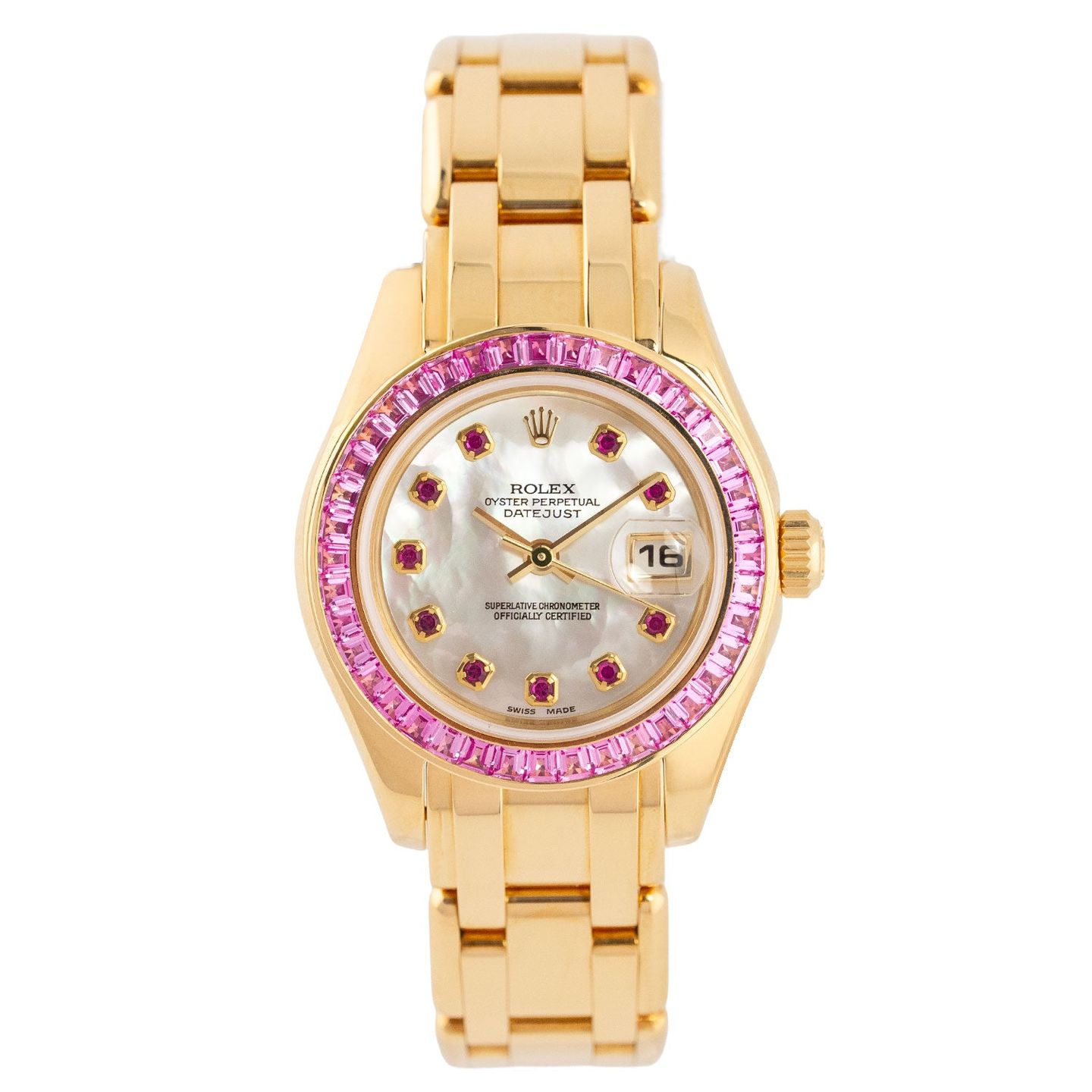 Rolex Lady-Datejust Pearlmaster 80308 (2000) - 29mm Geelgoud (1/6)