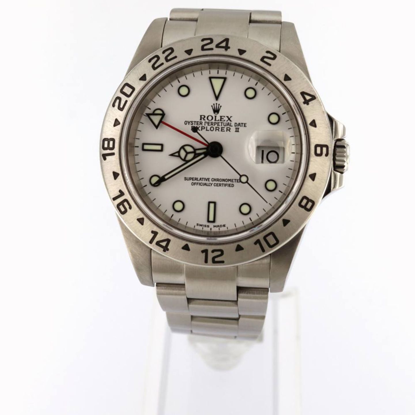 Rolex Explorer II 16570 (2005) - White dial 40 mm Steel case (1/7)