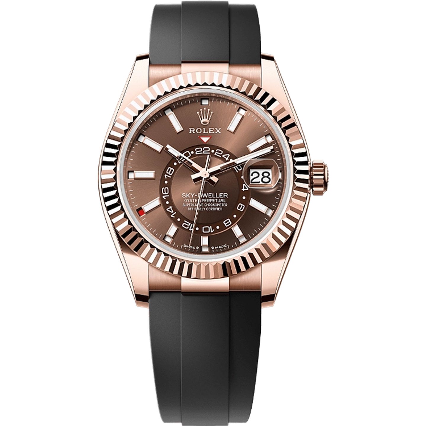 Rolex Sky-Dweller 336235 (2025) - Brown dial 42 mm Rose Gold case (1/1)
