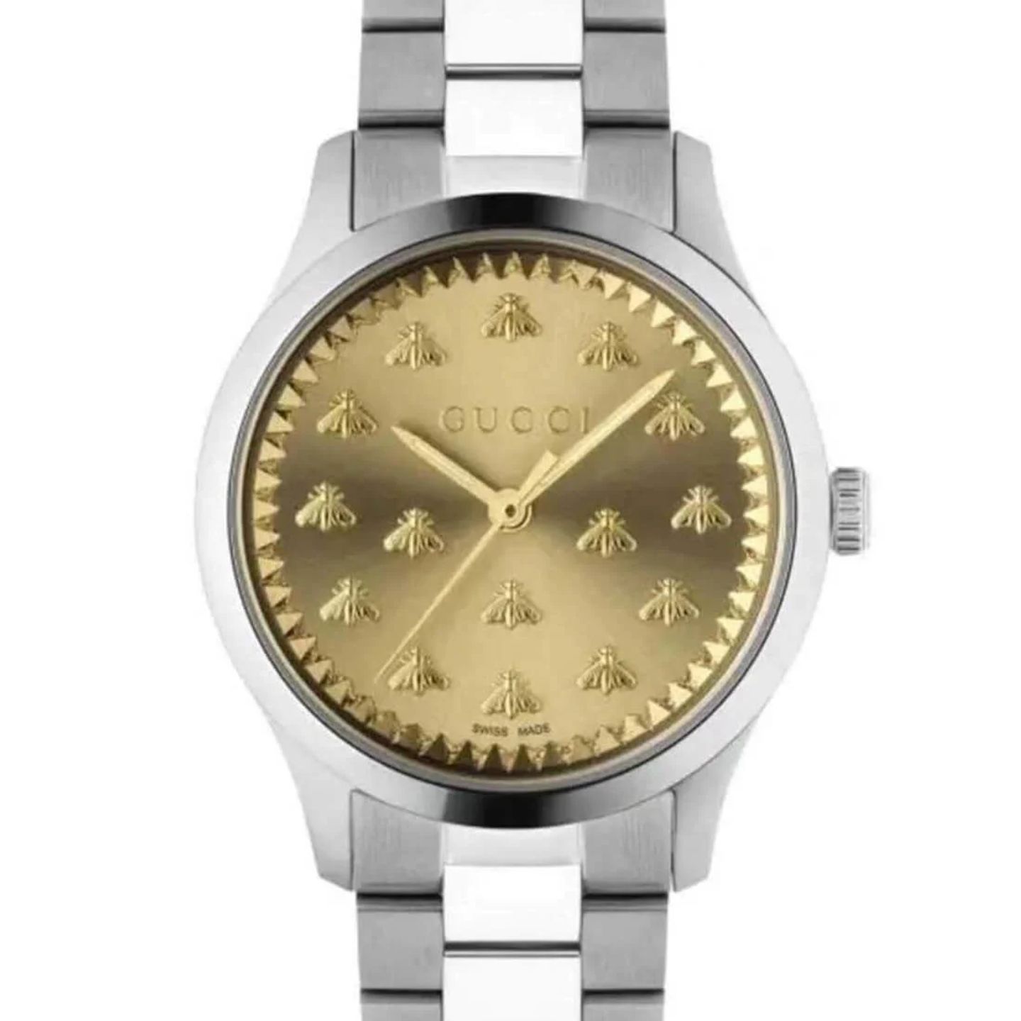 Gucci G-Timeless YA1265035 (2023) - Gold dial 32 mm Steel case (2/3)