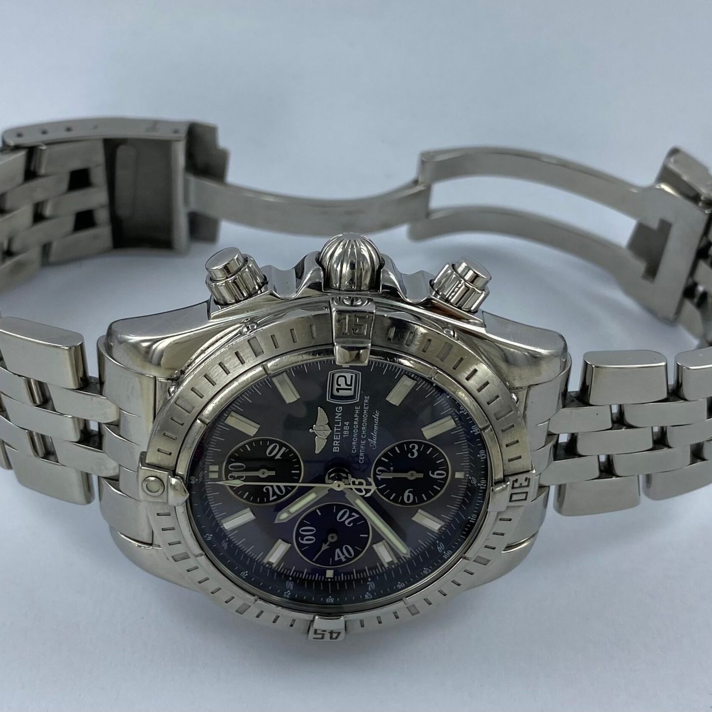 Breitling Chronomat Evolution B13356 (2009) - Grey dial 44 mm Steel case (2/8)