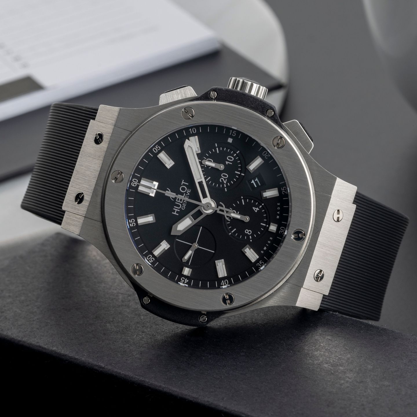 Hublot Big Bang 44 mm 301.SX.1170.RX (Unknown (random serial)) - Black dial 45 mm Steel case (1/8)