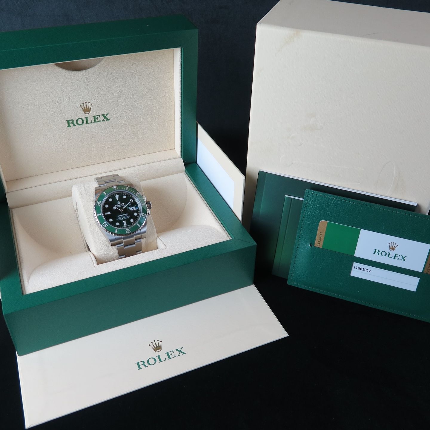 Rolex Submariner Date 116610LV (2020) - Groen wijzerplaat 40mm Staal (8/8)