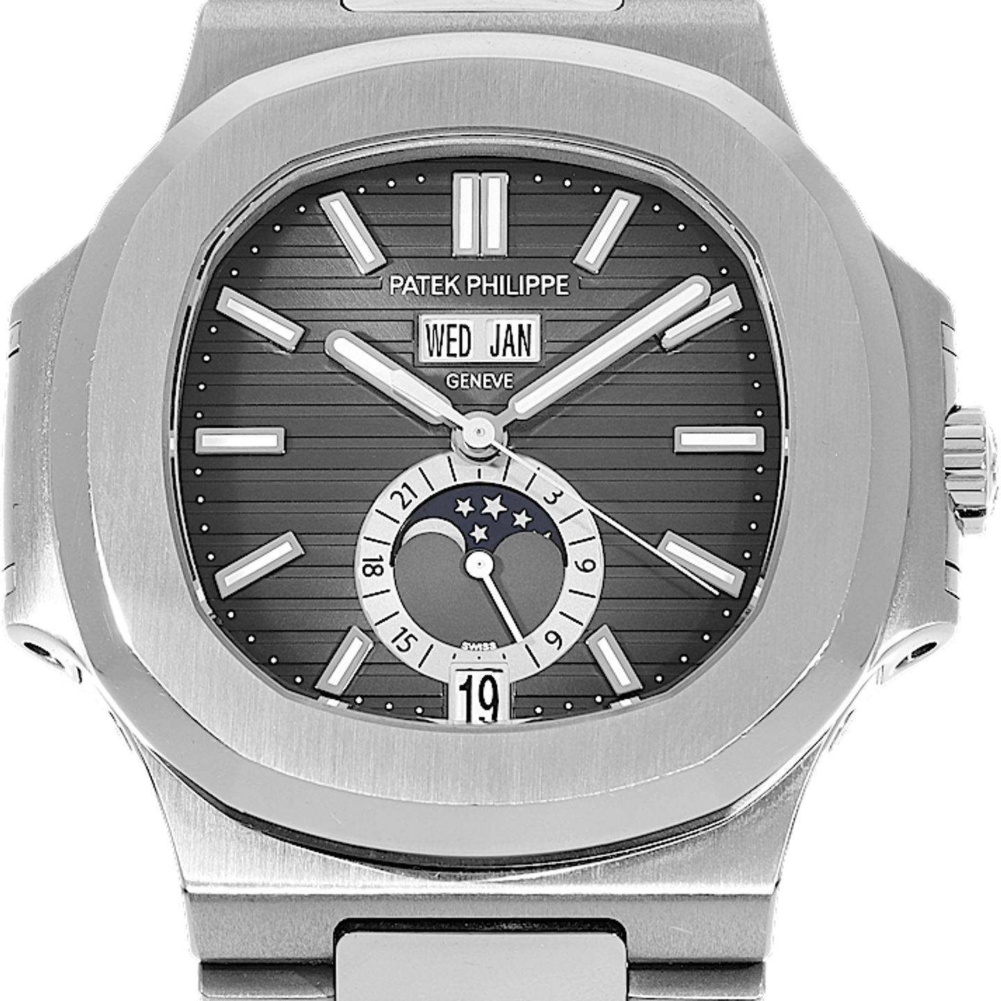 Patek Philippe Nautilus 5726/1A-001 (2015) - Black dial 41 mm Steel case (2/5)