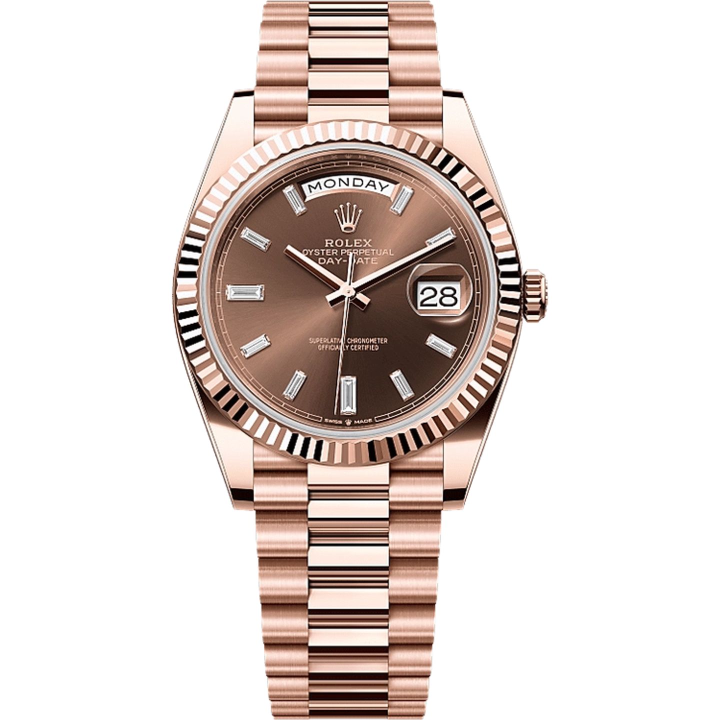 Rolex Day-Date 40 228235 (2025) - Brown dial 40 mm Rose Gold case (1/1)