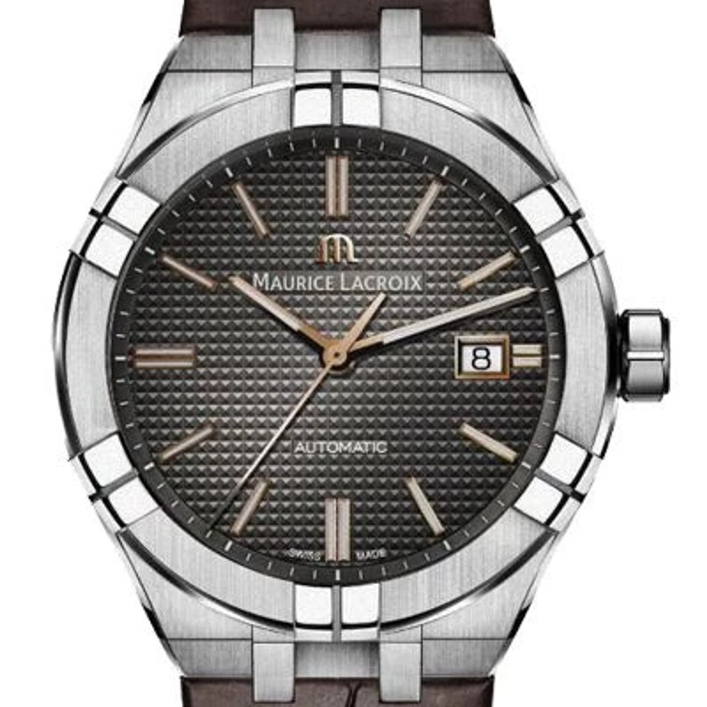 Maurice Lacroix Aikon AI6008-SS001-331-1 (2024) - Grey dial 42 mm Steel case (1/2)