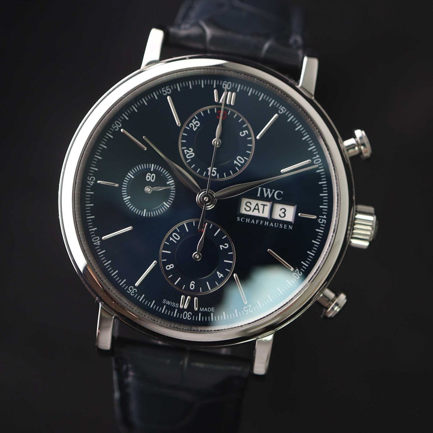 IWC Portofino Chronograph IW391019 (Onbekend (willekeurig serienummer)) - 42mm Staal (5/6)