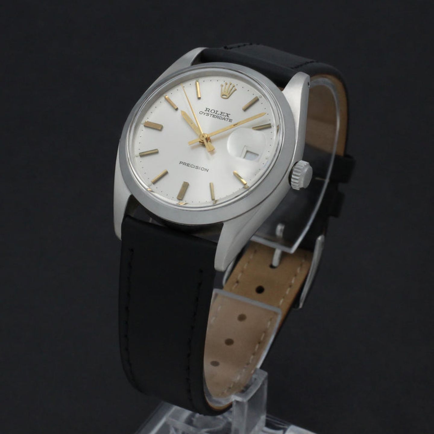 Rolex Oyster Precision 6694 (1972) - Zilver wijzerplaat 34mm Staal (4/7)