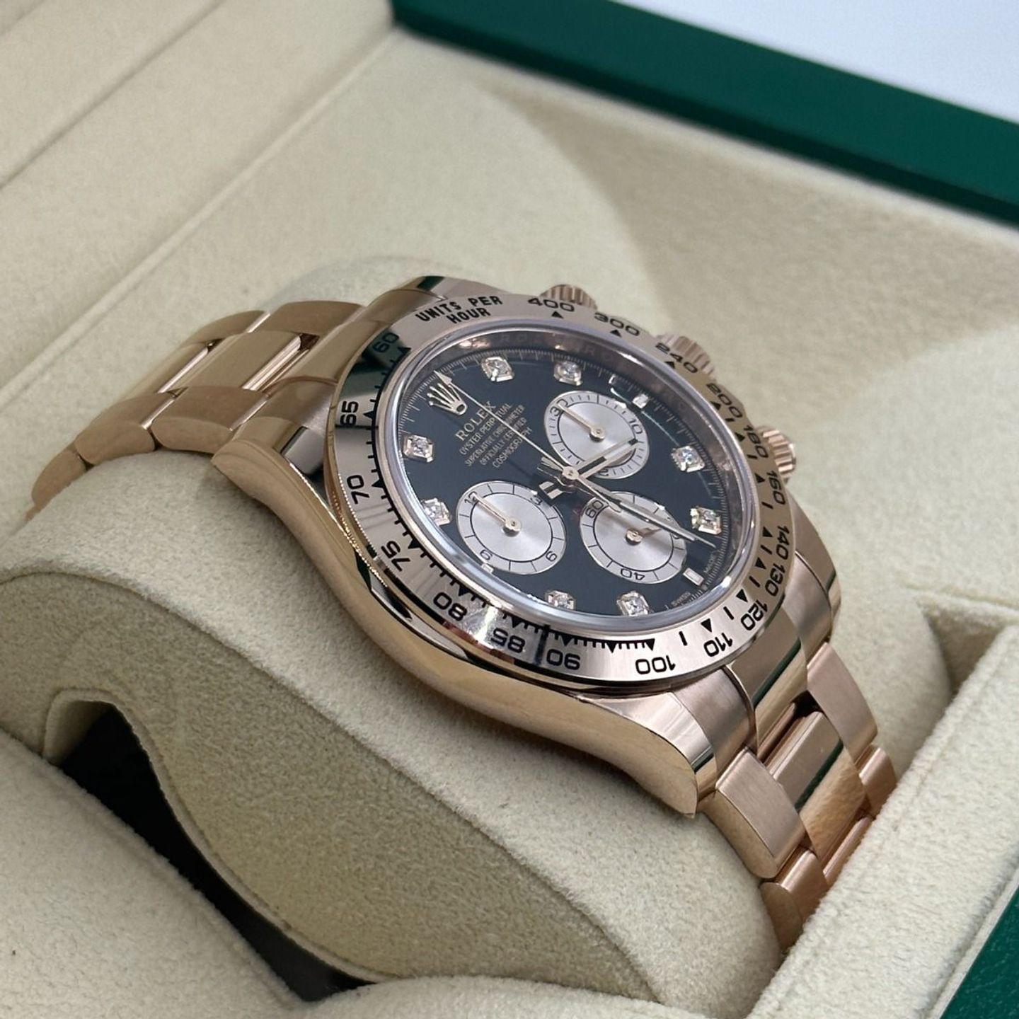 Rolex Daytona 126505 (Unknown (random serial)) - Black dial 40 mm Rose Gold case (7/8)