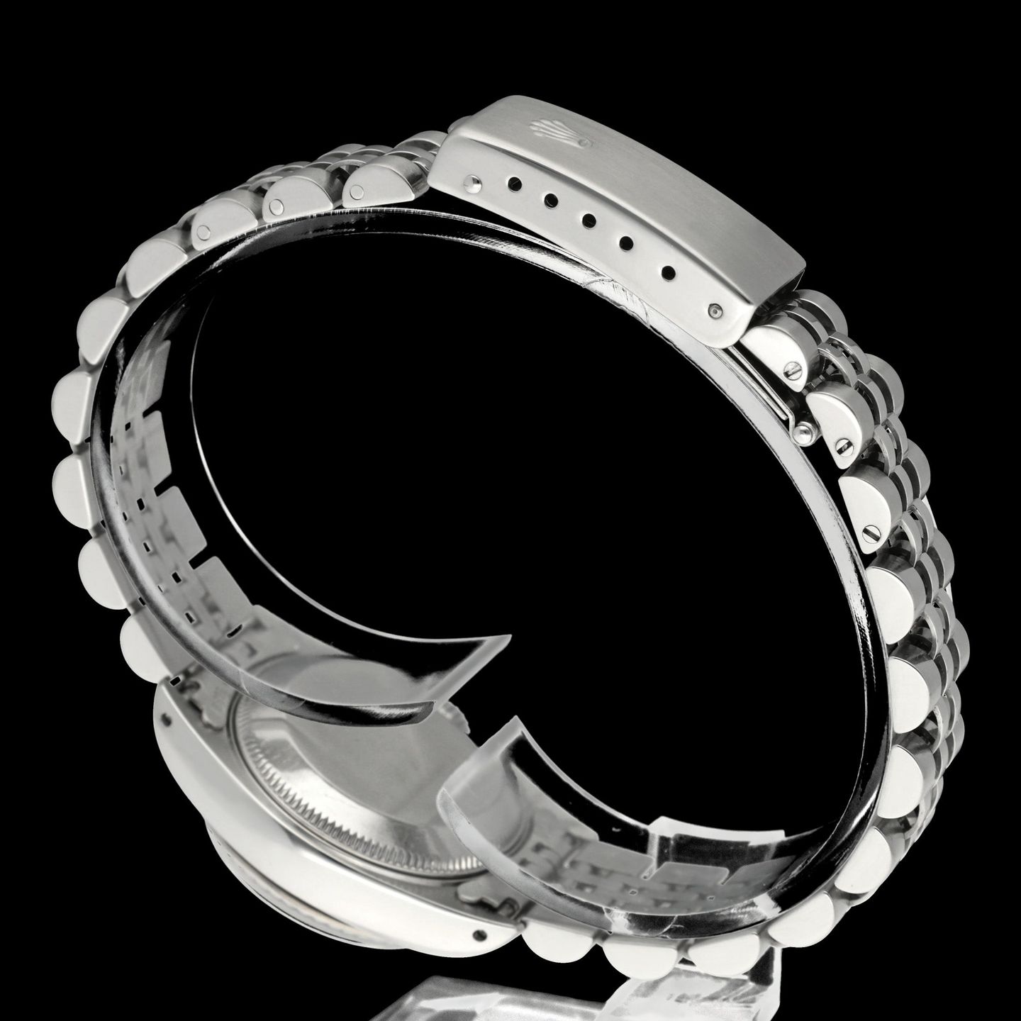 Rolex Lady-Datejust 69174 (1993) - Zilver wijzerplaat 26mm Staal (8/8)