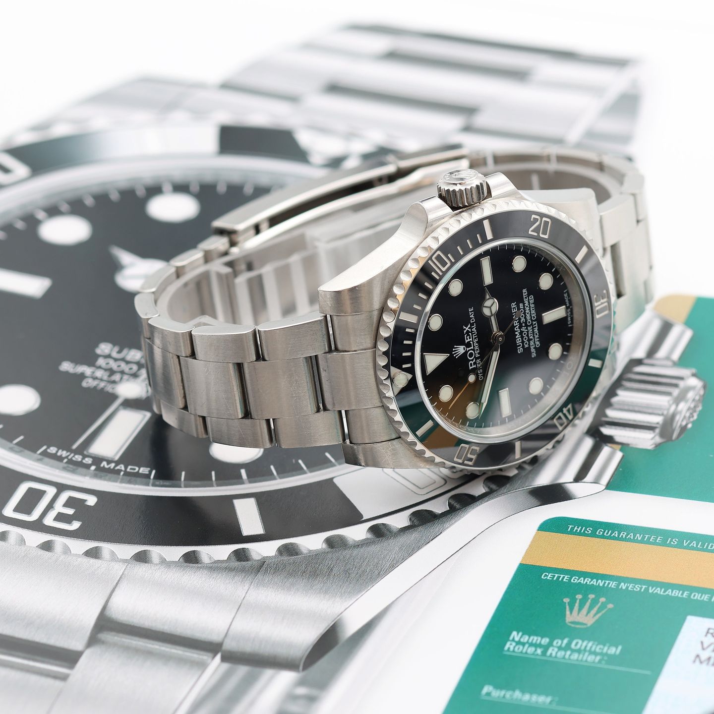 Rolex Submariner No Date 114060 (Onbekend (willekeurig serienummer)) - Zwart wijzerplaat 40mm Staal (5/8)