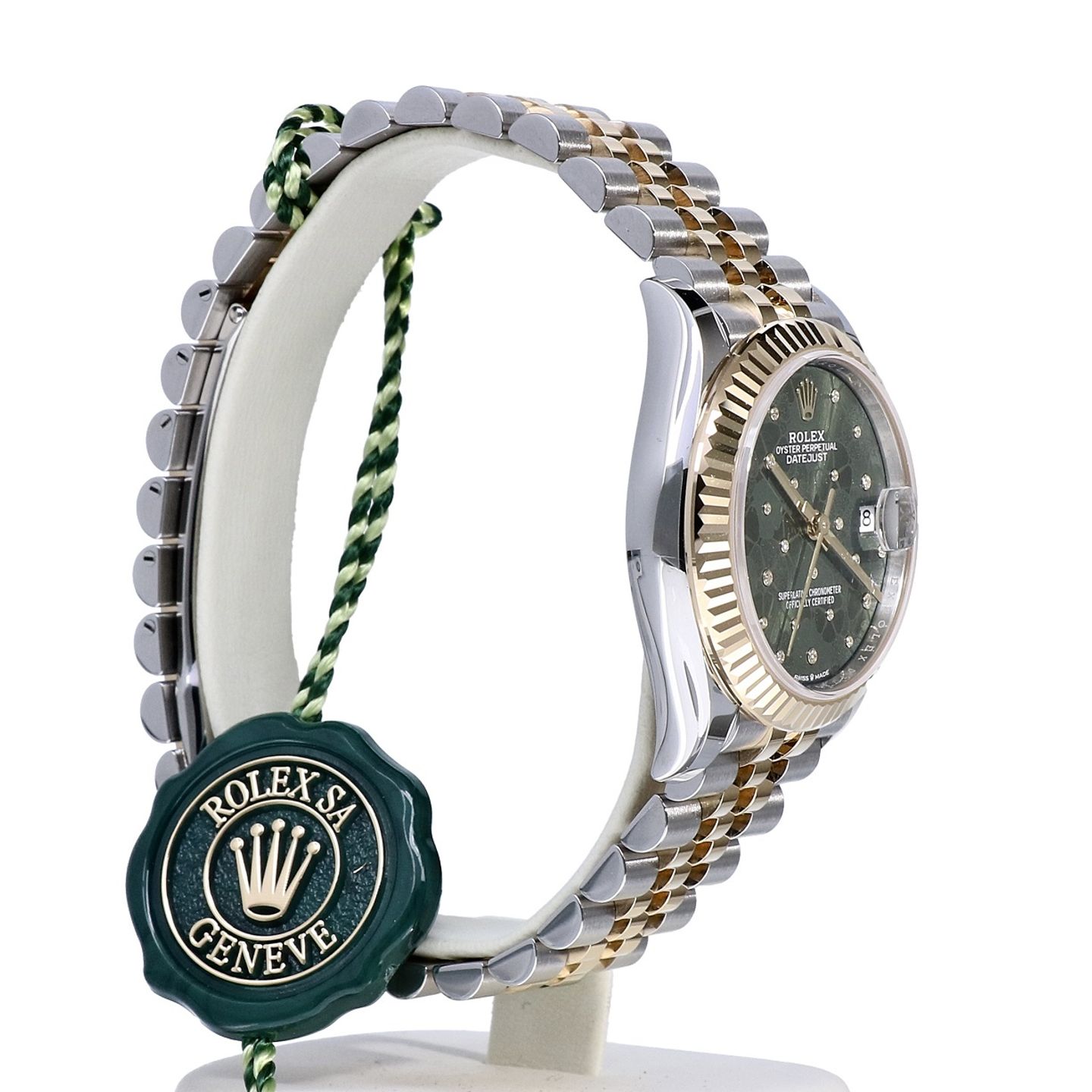 Rolex Datejust 31 278273 (2022) - Green dial 31 mm Steel case (7/8)