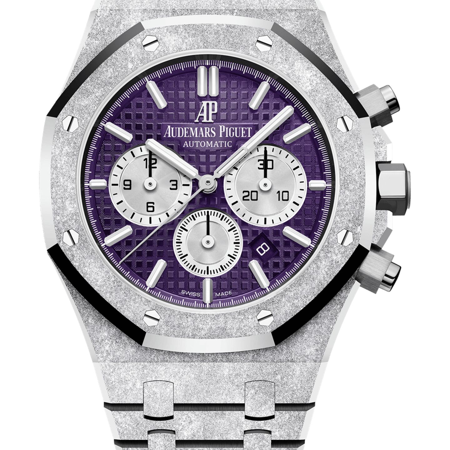 Audemars Piguet Royal Oak Chronograph 26331BC.GG.1224BC.01 (2025) - Purple dial 41 mm White Gold case (1/1)
