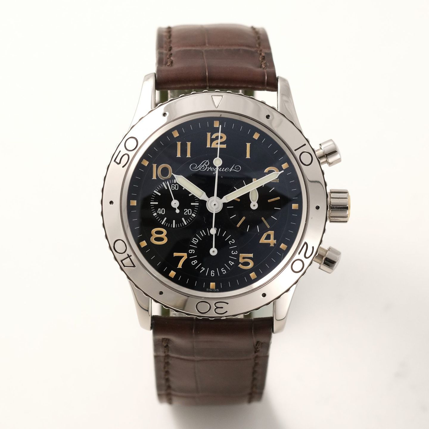 Breguet Type XX - XXI - XXII 3800 (1995) - Black dial 39 mm Steel case (1/8)