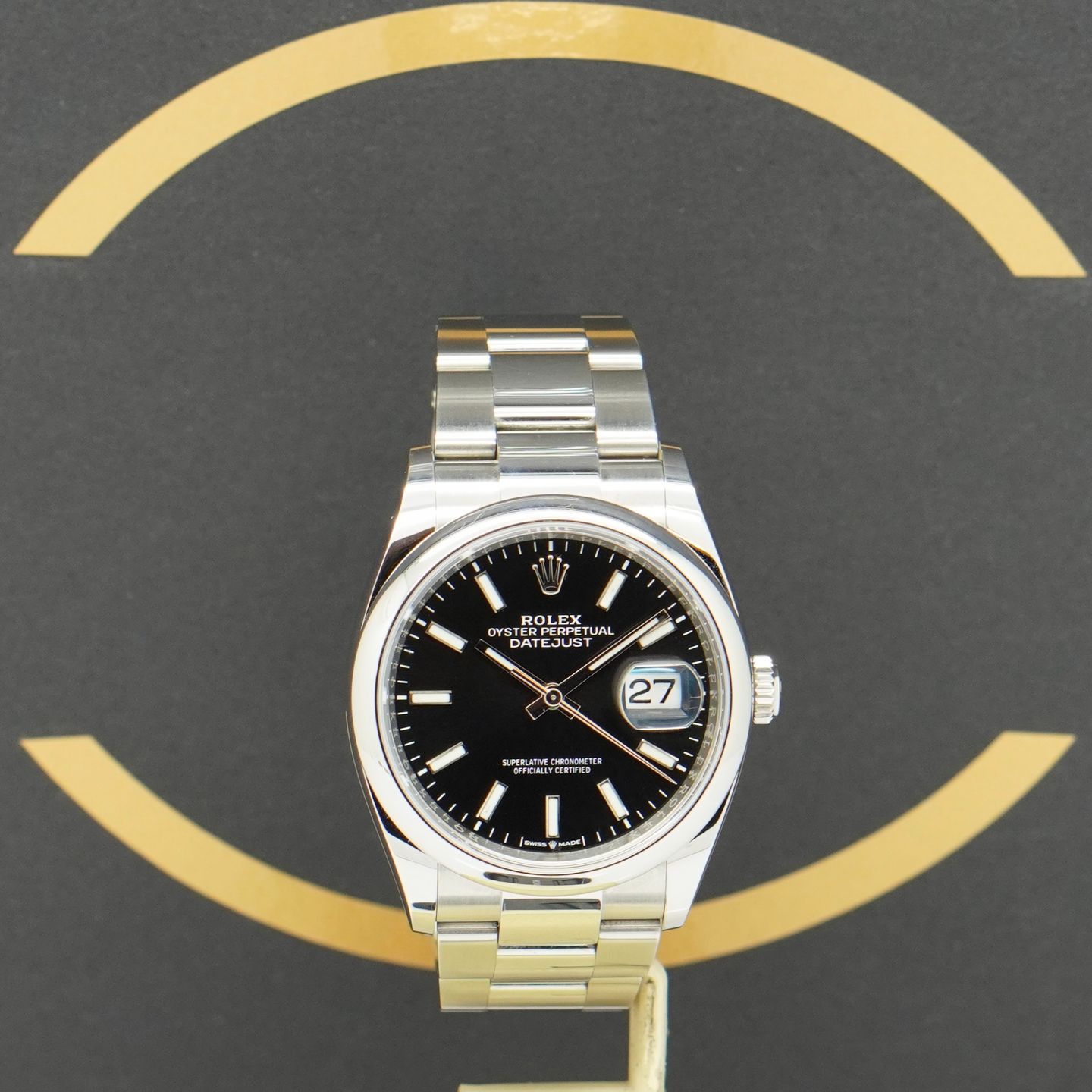 Rolex Datejust 36 126200 (2021) - Zwart wijzerplaat 36mm Staal (1/6)