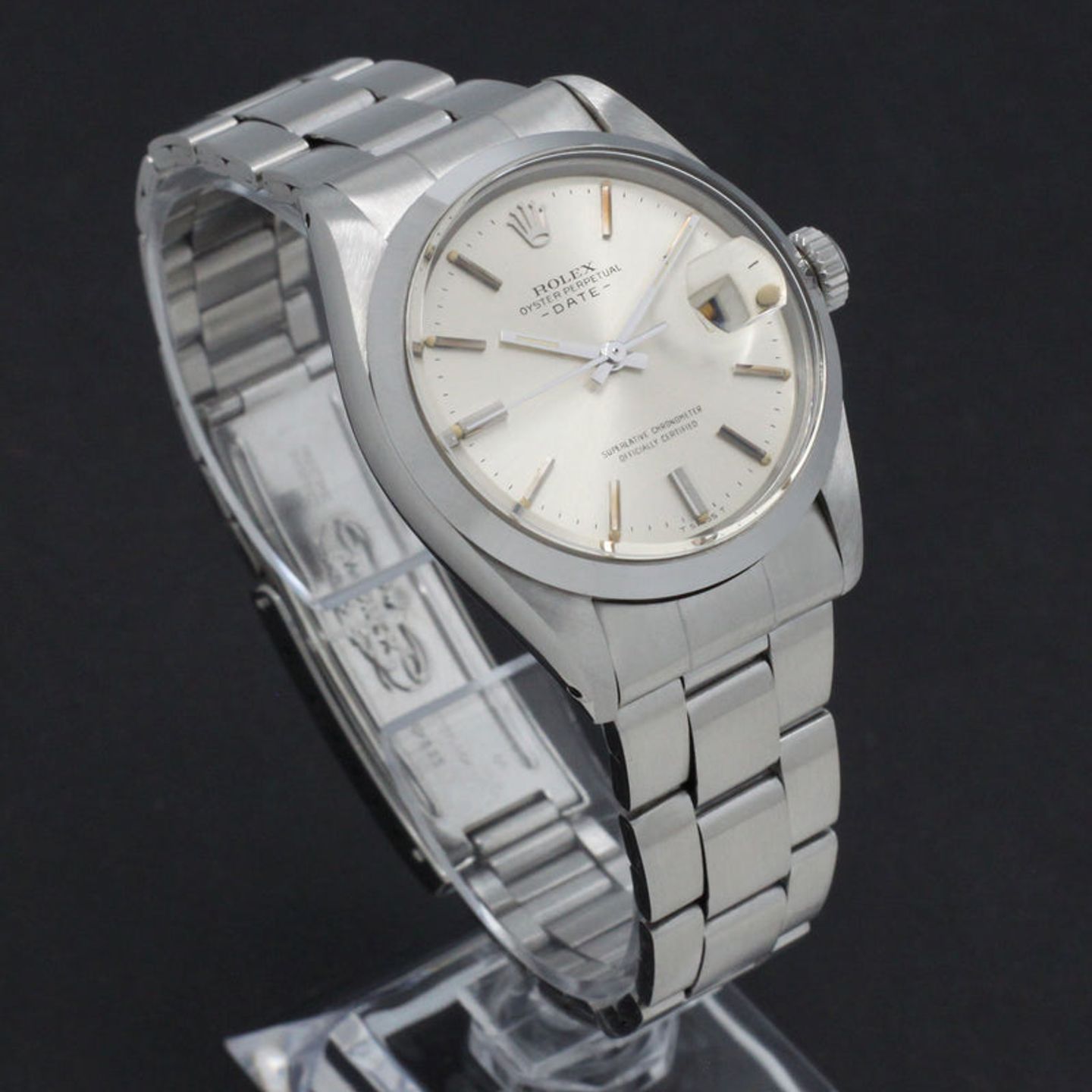 Rolex Oyster Perpetual Date 1500 (1971) - Silver dial 34 mm Steel case (5/7)