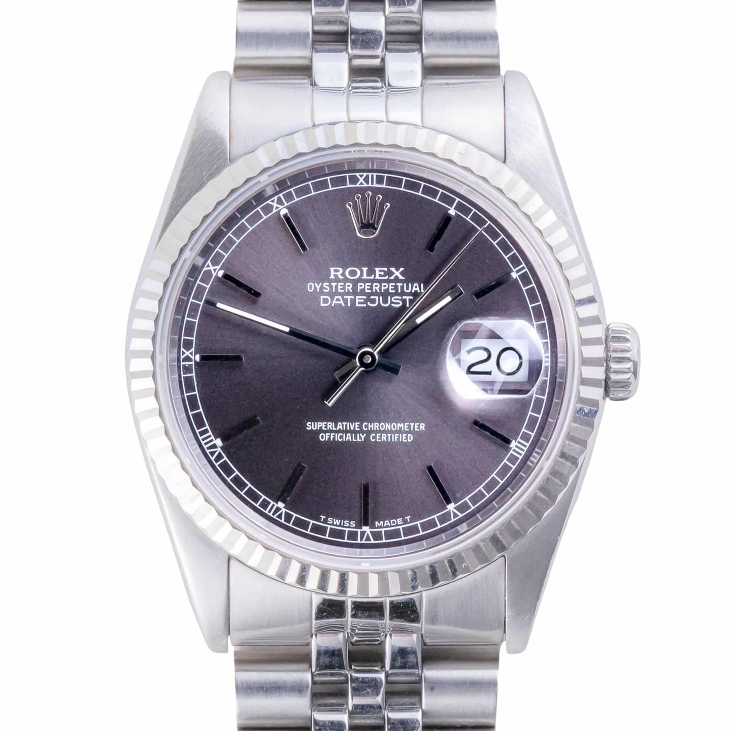 Rolex Datejust 36 16234 (1991) - 36 mm Steel case (3/8)