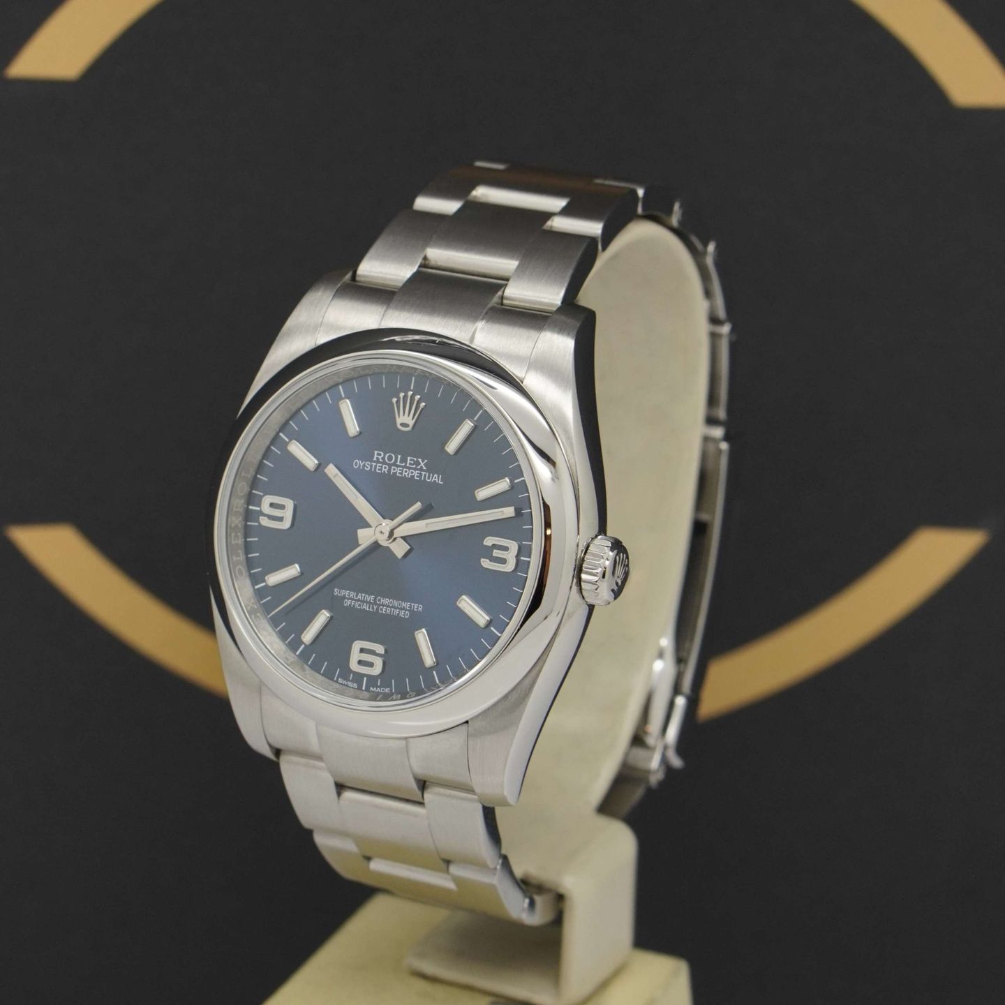 Rolex Oyster Perpetual 36 116000 (2018) - Blauw wijzerplaat 36mm Staal (3/7)