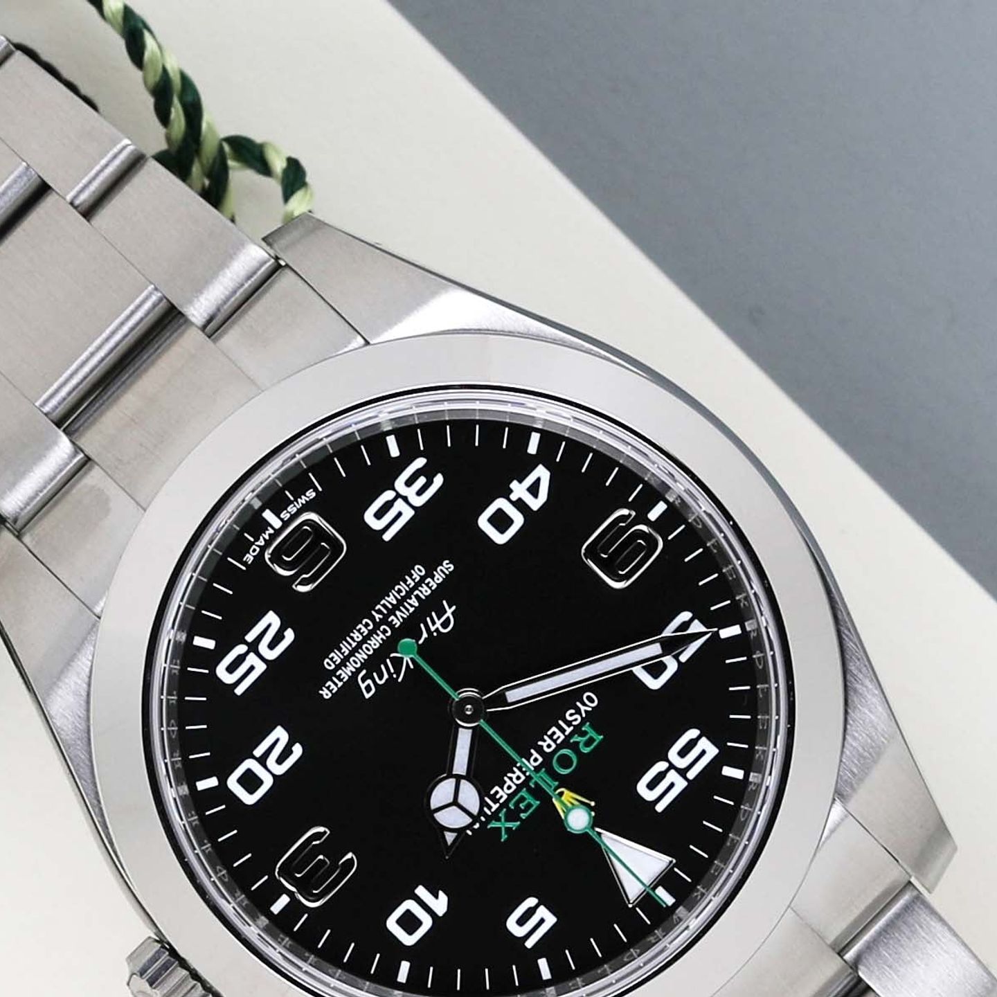 Rolex Air-King 116900 (2021) - Zwart wijzerplaat 40mm Staal (4/8)