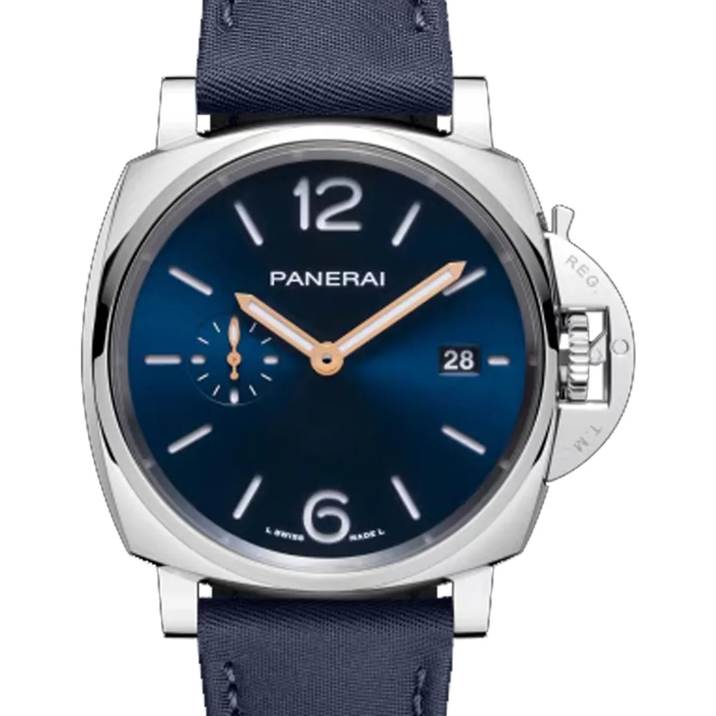 Panerai Luminor Due PAM01429 (2026) - Blauw wijzerplaat 42mm Staal (1/1)