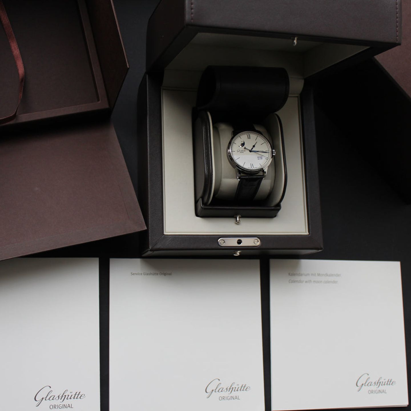 Glashütte Original Senator Excellence 1-36-04-01-02-30 (2024) - Zilver wijzerplaat 40mm Staal (4/4)