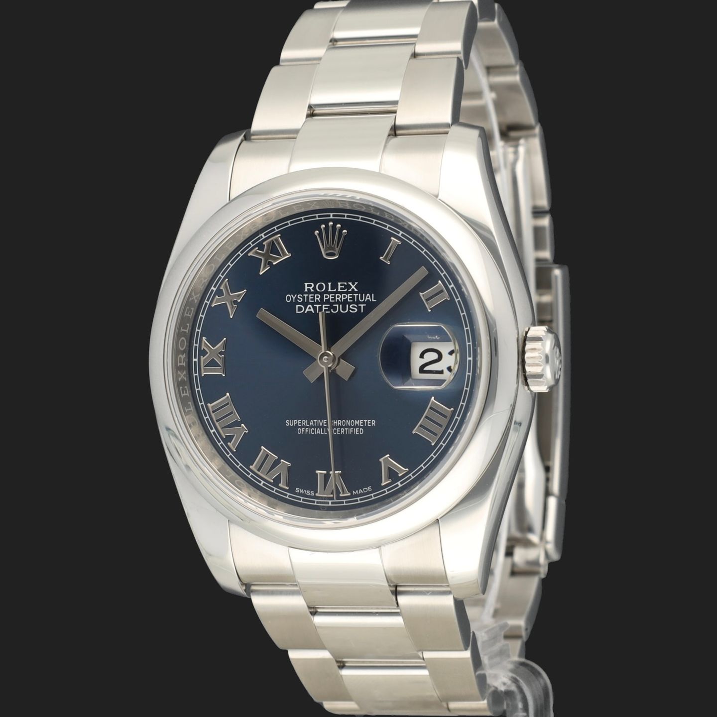 Rolex Datejust 36 116200 (2015) - Blue dial 36 mm Steel case (1/8)