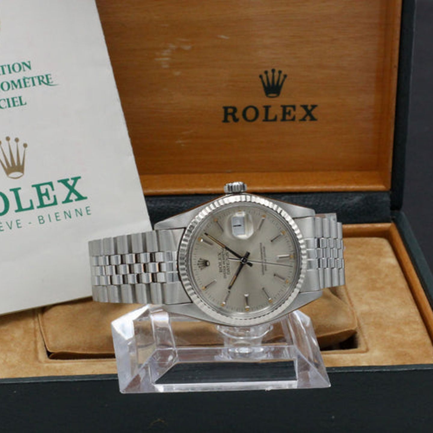 Rolex Datejust 36 16014 (1983) - Zilver wijzerplaat 36mm Staal (3/7)