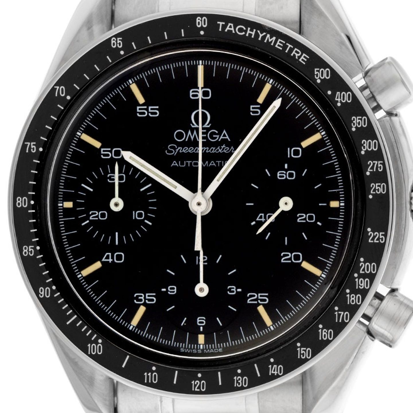 Omega Speedmaster Reduced 3510.50.00 (1996) - Zwart wijzerplaat 39mm Staal (1/8)