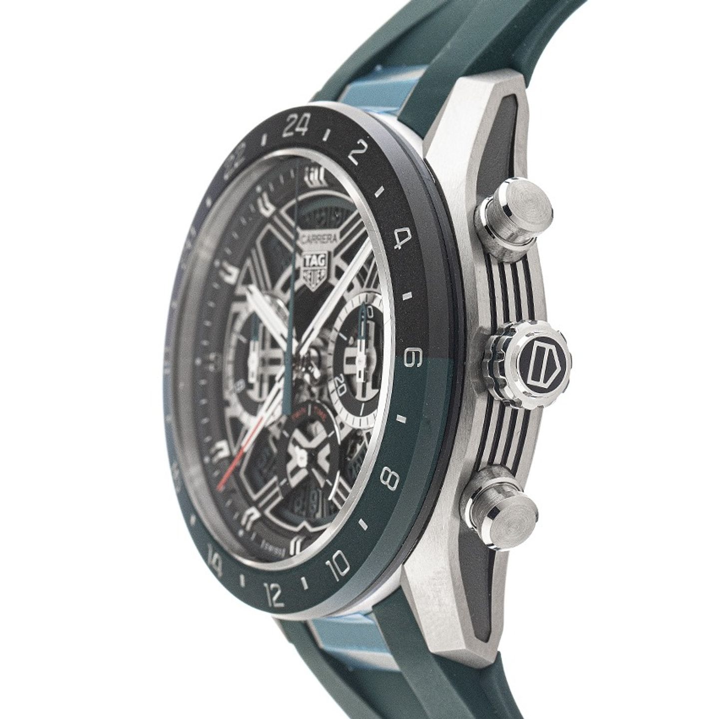 TAG Heuer Carrera CBU2084.FT6297 (2025) - Transparent dial 44 mm Titanium case (4/7)